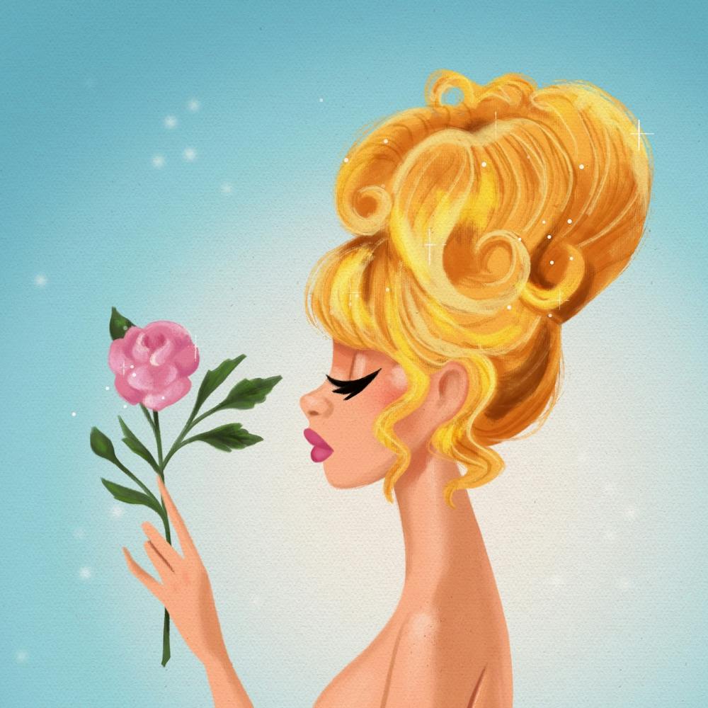 Pink Rose Pinup –