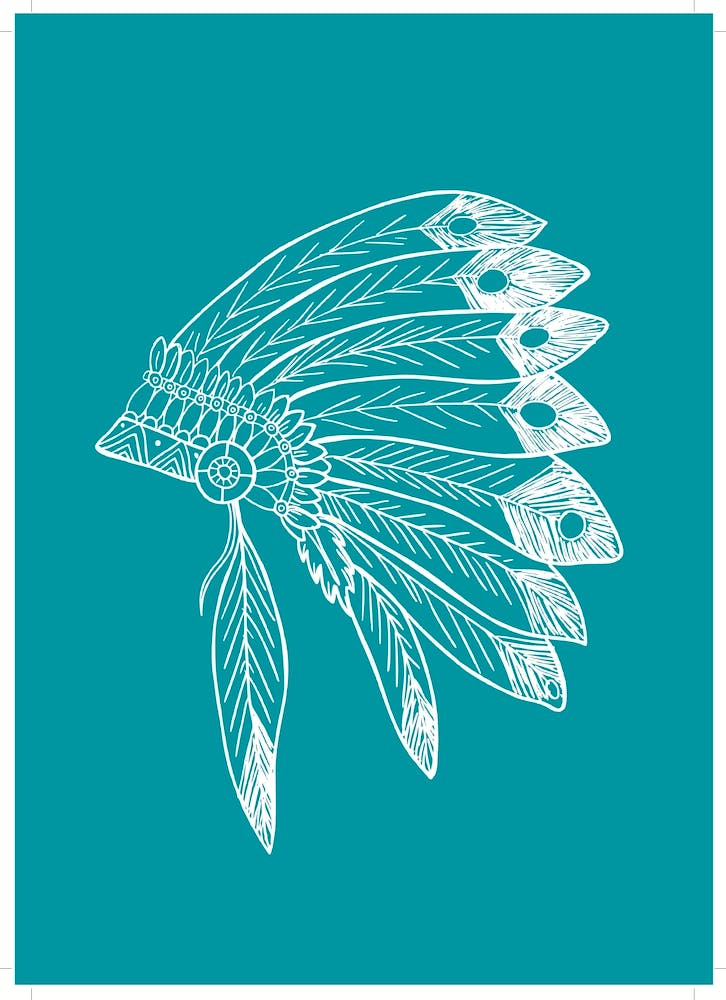 Headdress -Aqua