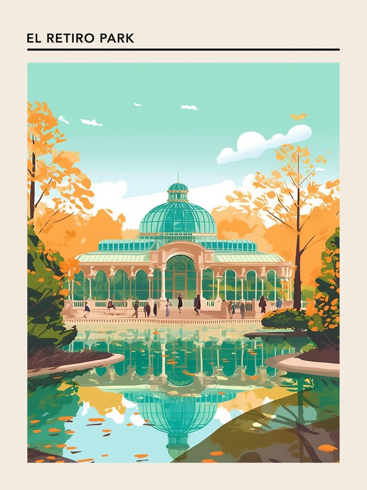 El Retiro Park Madrid Spain