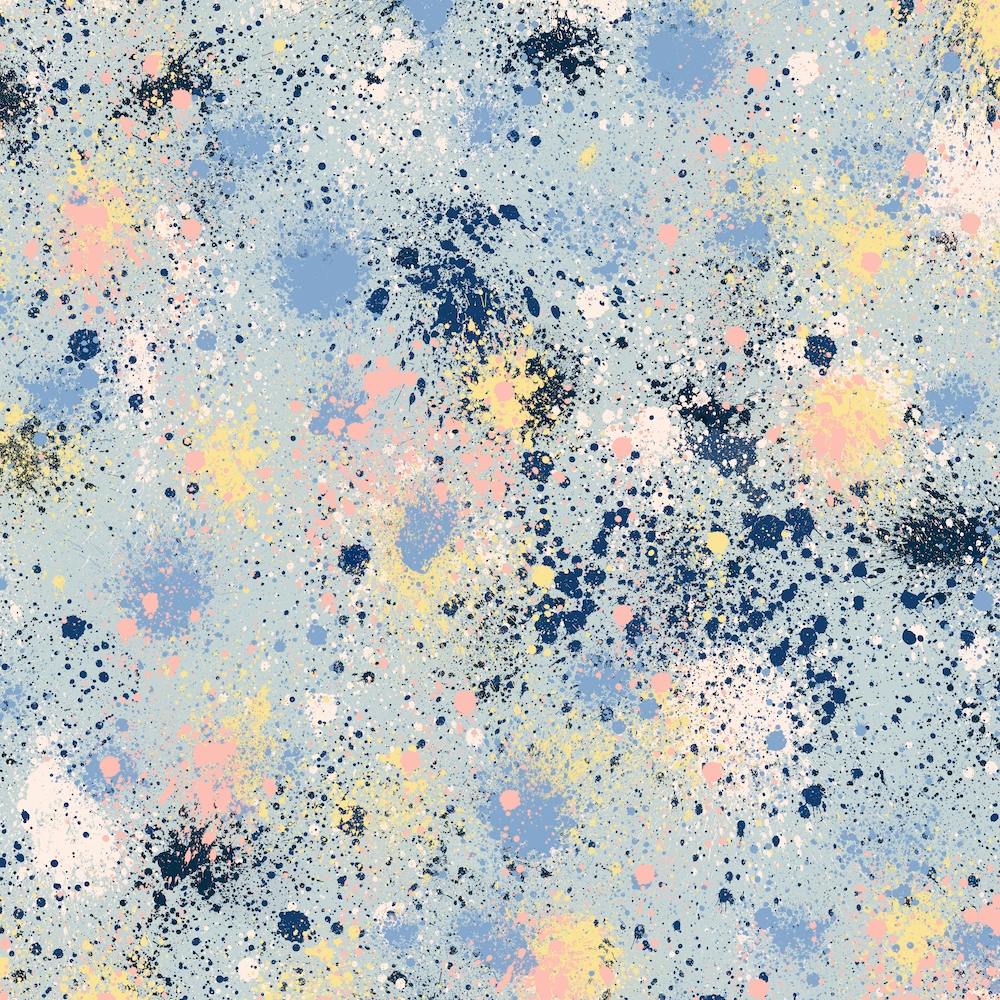 Ink Dust Blue Square