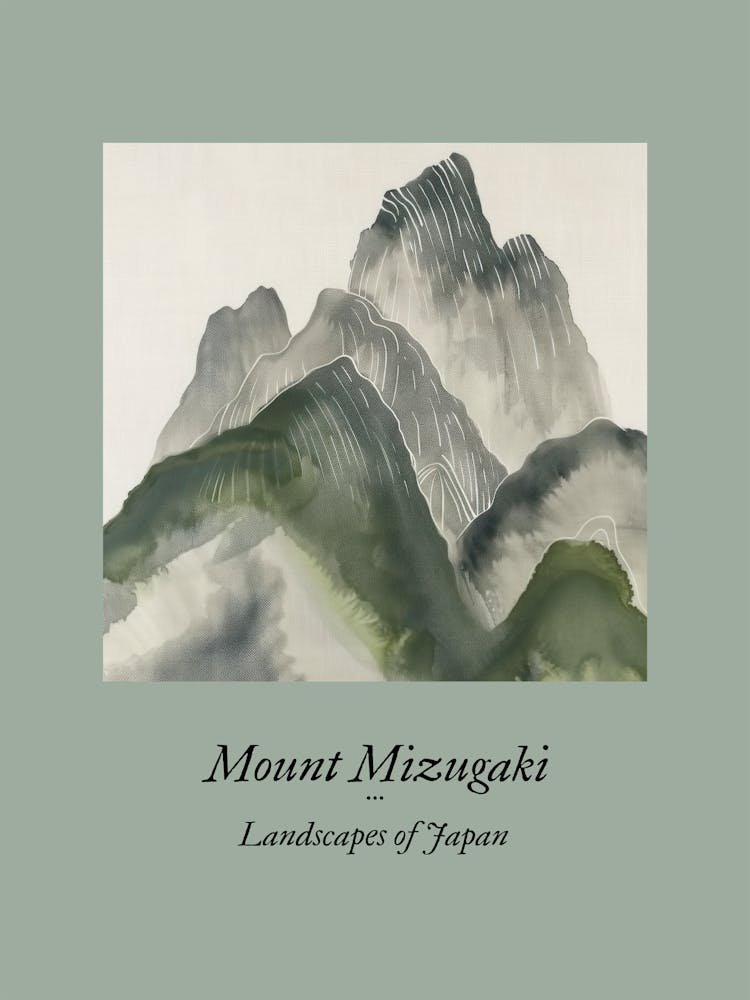Landscapes Of Japan Mount Mizugaki 97
