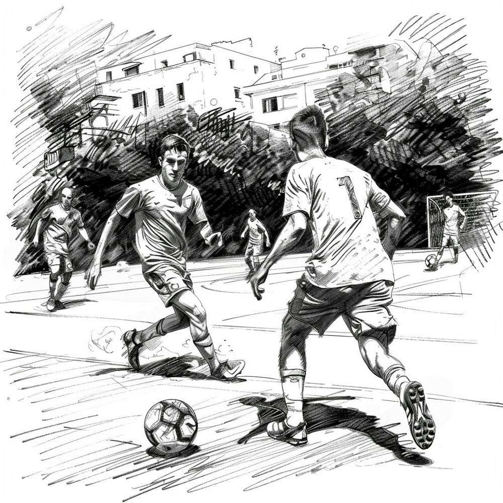 Soccer Players In Action 5