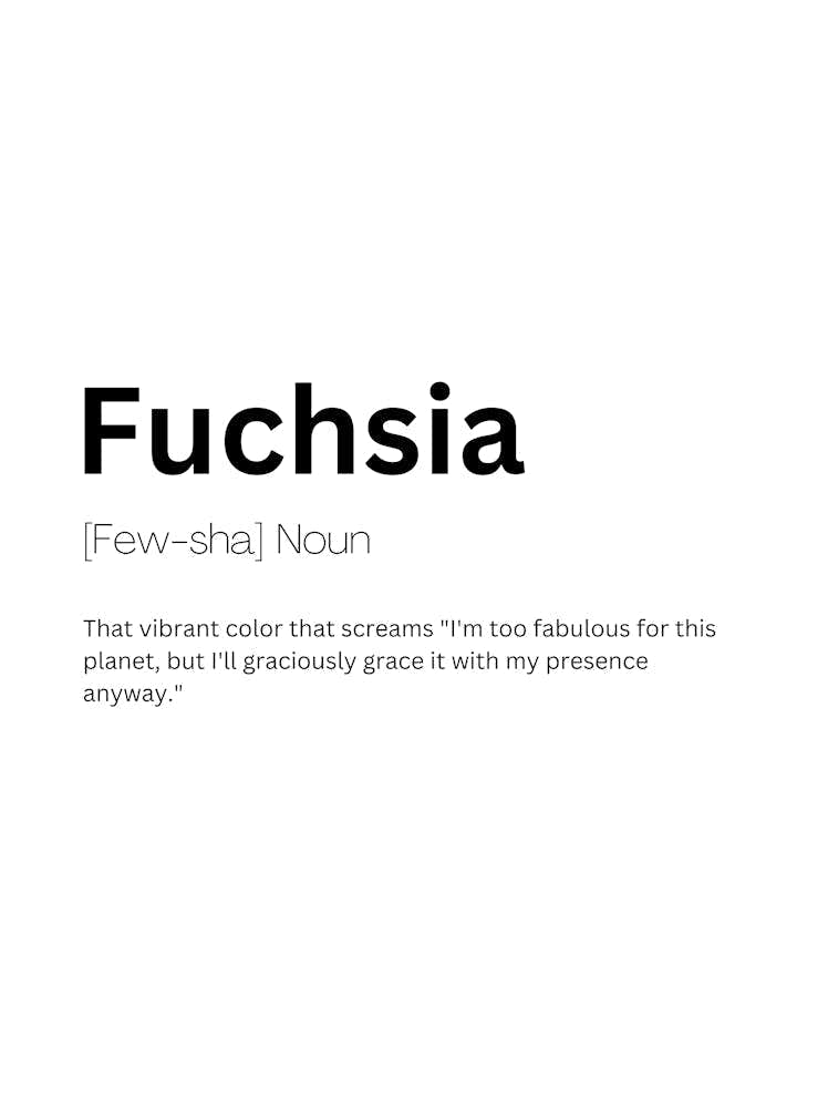 Fuchsia Definition Meaning
