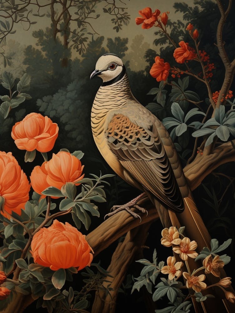 Dark And Moody Botanical Partridge 3