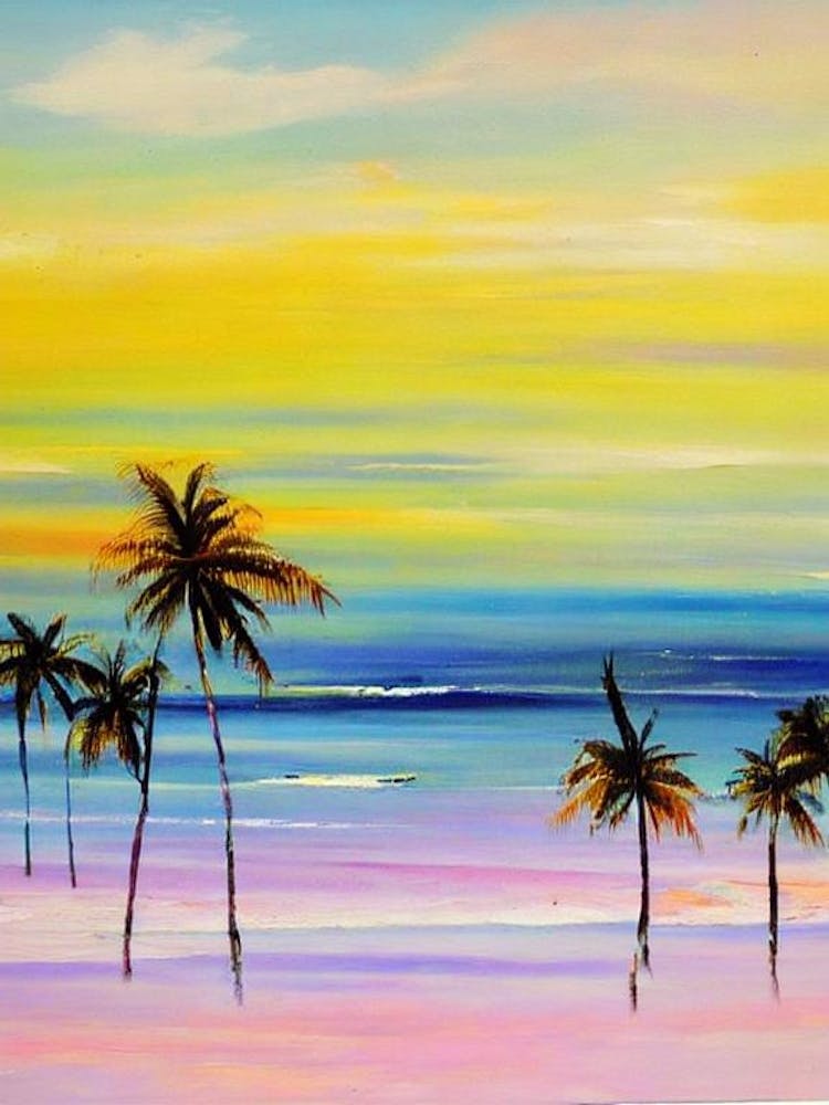 Cha Am Beach, Thailand Bright Abstract