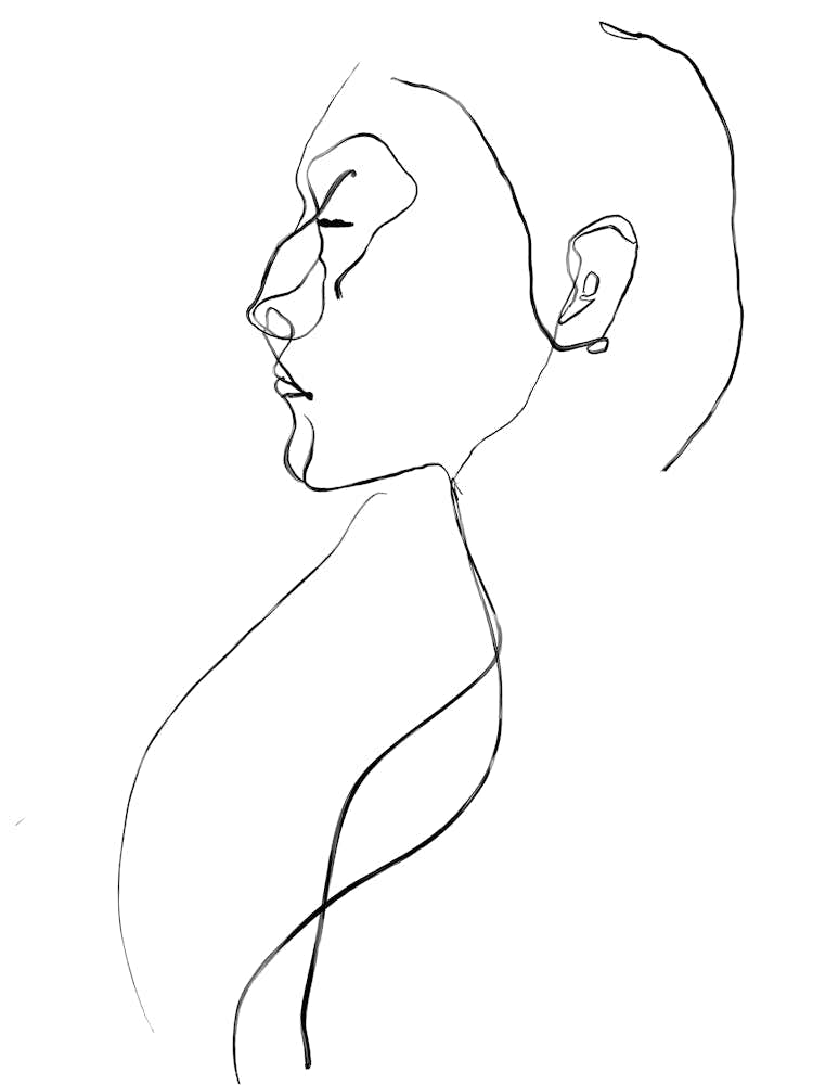 Portrait Sketch Of A Woman
