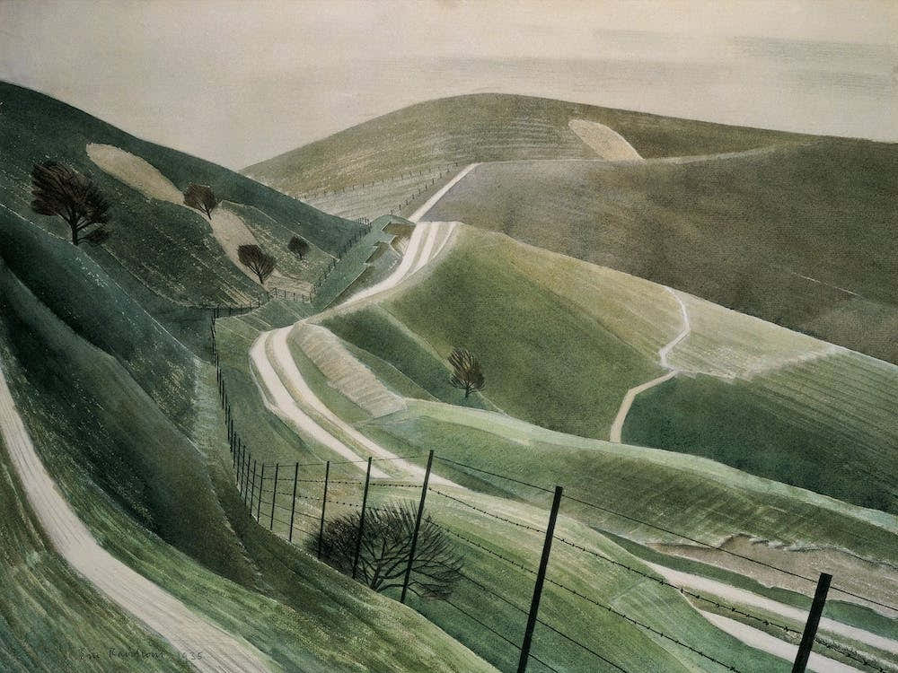 Chalk Paths By Eric Ravilious