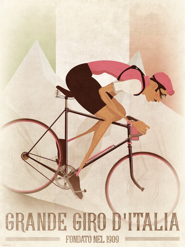 Vintage Style Giro Flag