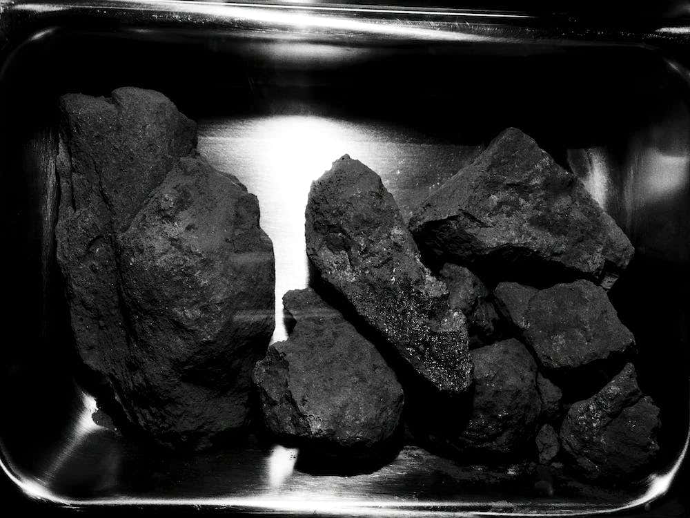 A Close Up View Of The Lunar Rocks Contained In The Second Apollo 11 Sample Return Container