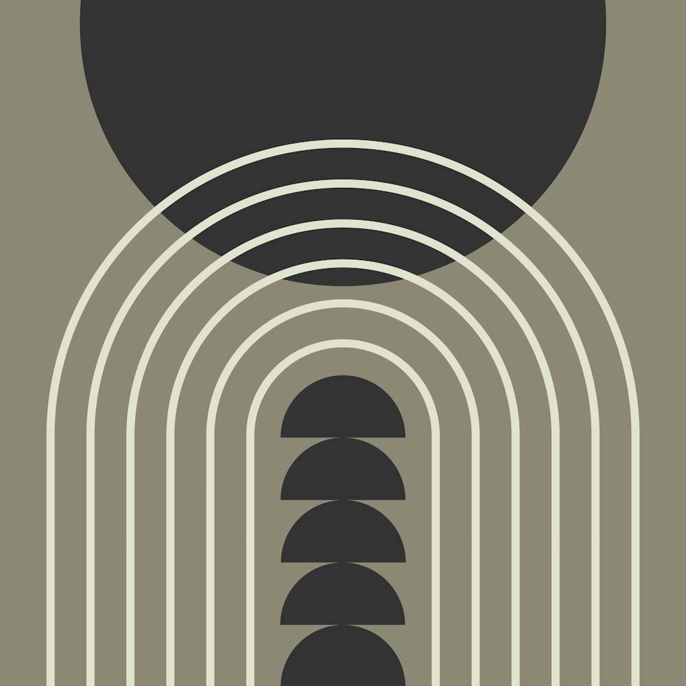 Modern Mid Century Gateway Sun Rainbow 3 In Grey Cream Charcoal 02