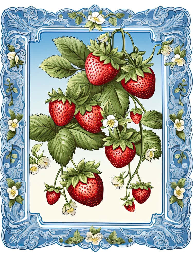 Strawberries Illustration 3