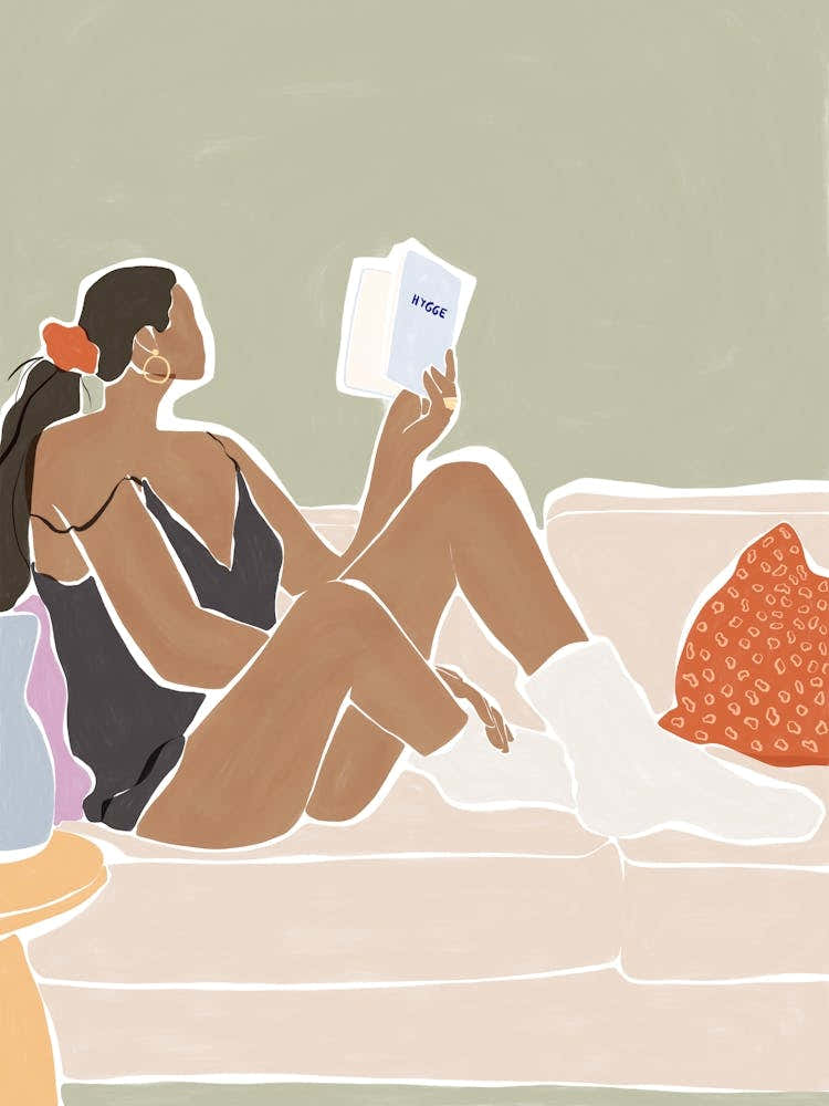 Woman Reading A Book