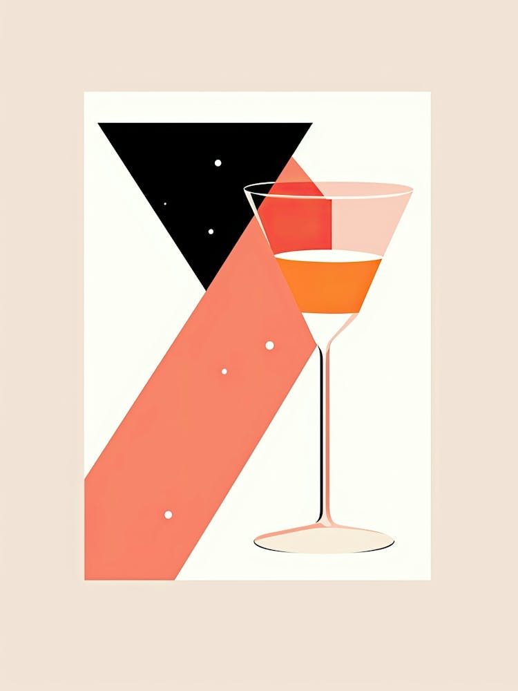 Mid Century Modern Bellini Floral Infusion Cocktail 3