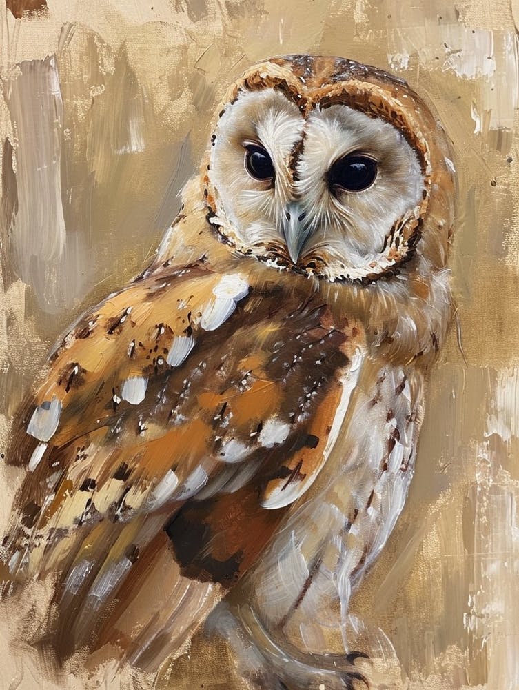 Australian Masked Owl Painting 7
