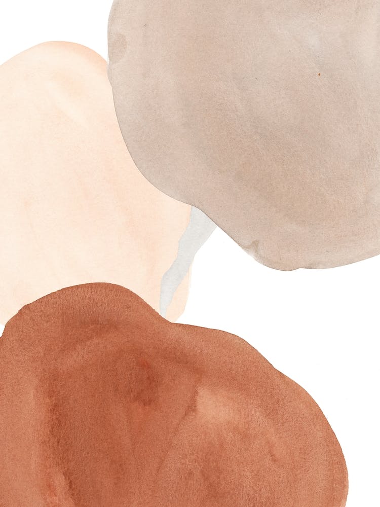 Round Watercolor Abstract