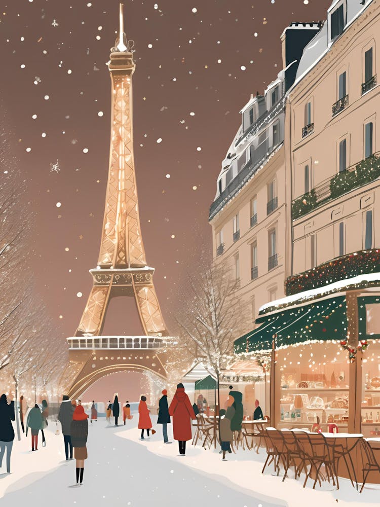 Paris In Winter Christmas İn Paris