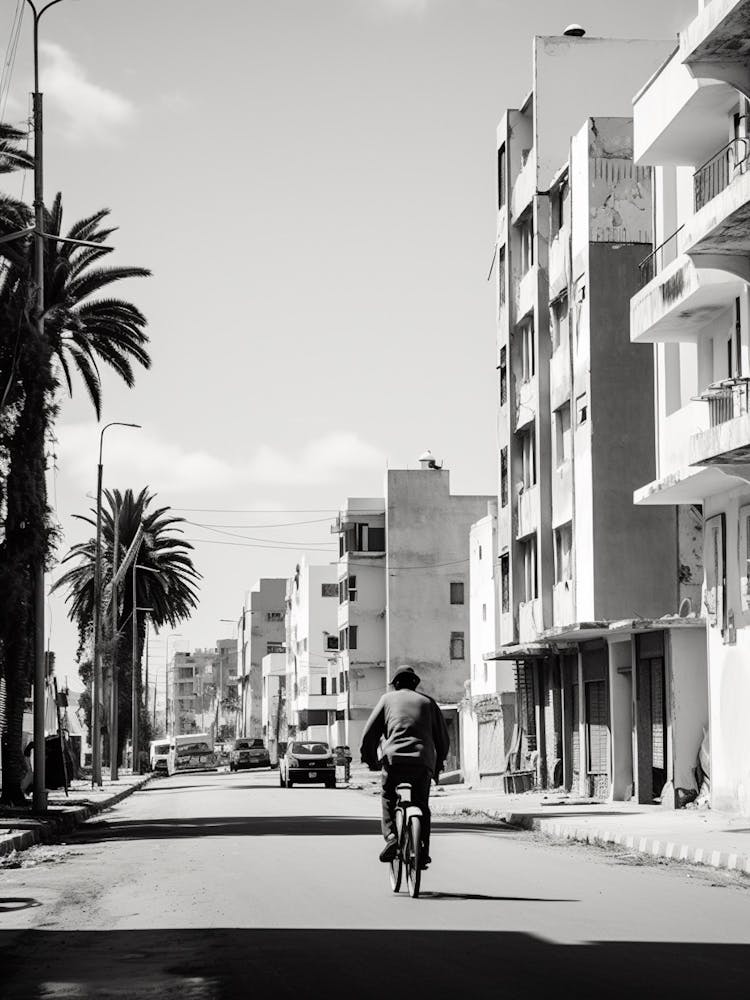 Casablanca, Morocco, Mediterranean Black And White Photography Analogue 3