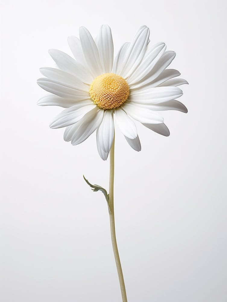 Pressed Flower Botanical Art Oxeye Daisy