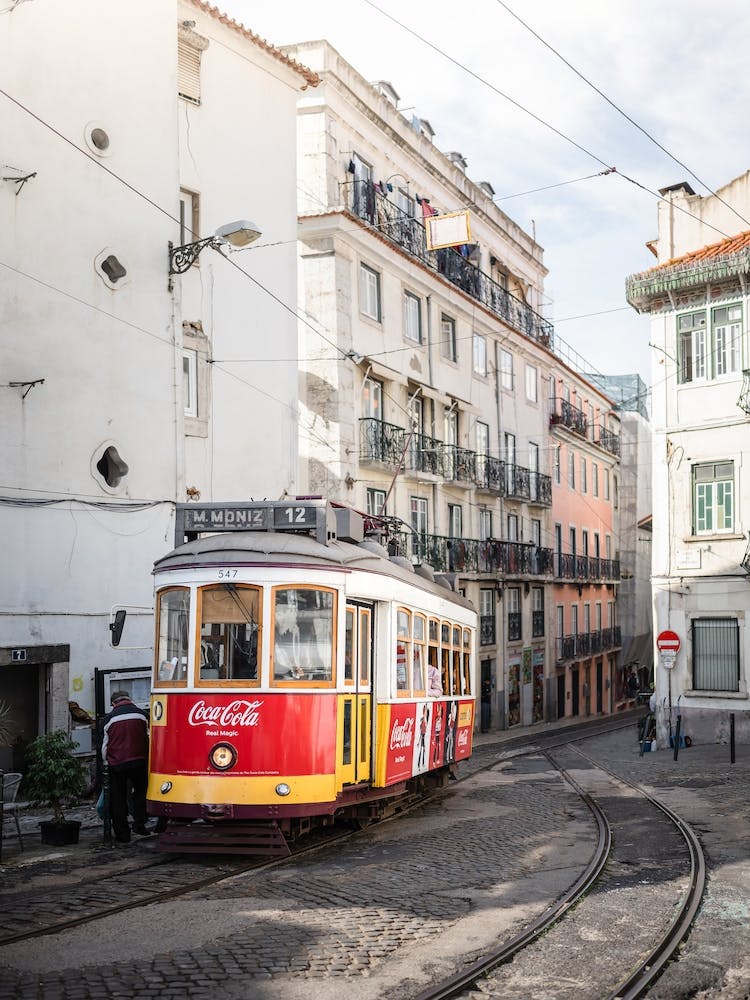Lisbon Tram Number 12 At Alfama