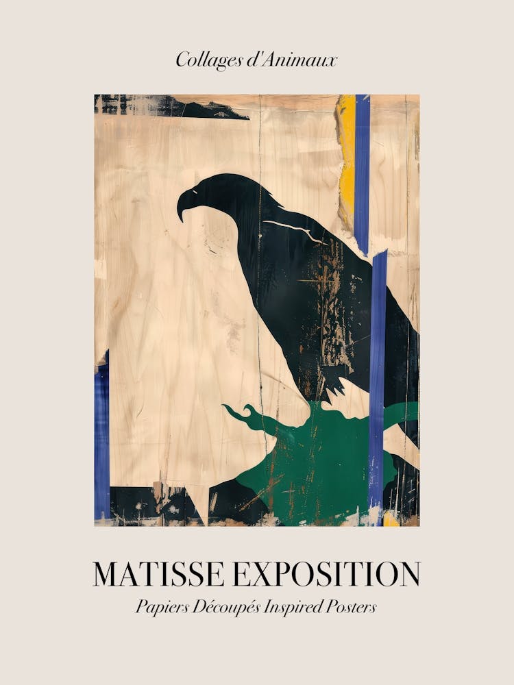 Eagle 1 Matisse Inspired Exposition Animals Poster