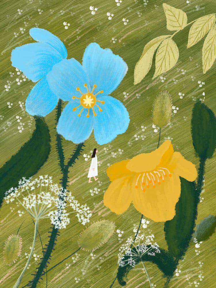 Botanical Girl Green