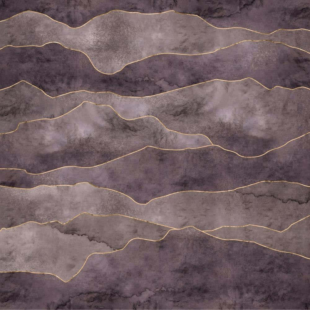 Mountain Range - Square Purple