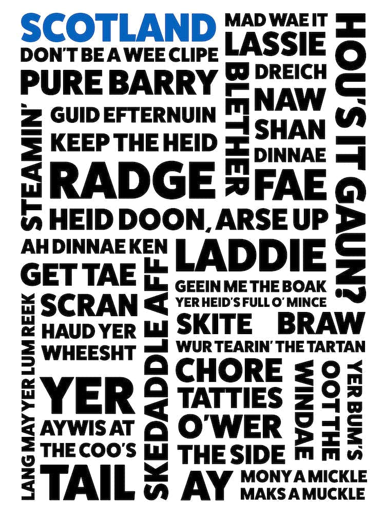 Scotland, Scottish dialect and sayings
