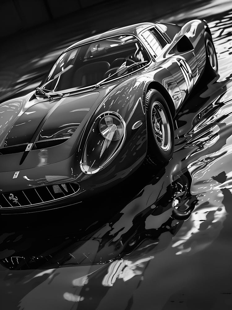 Black And White Car