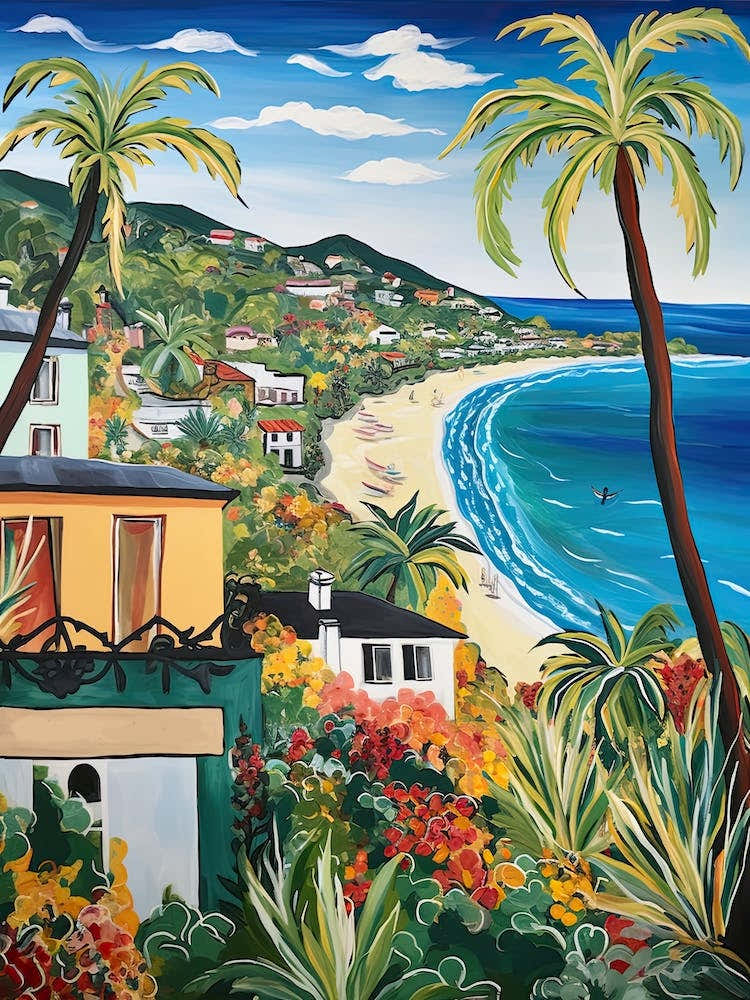 Laguna Beach, California, Matisse And Rousseau Style 3