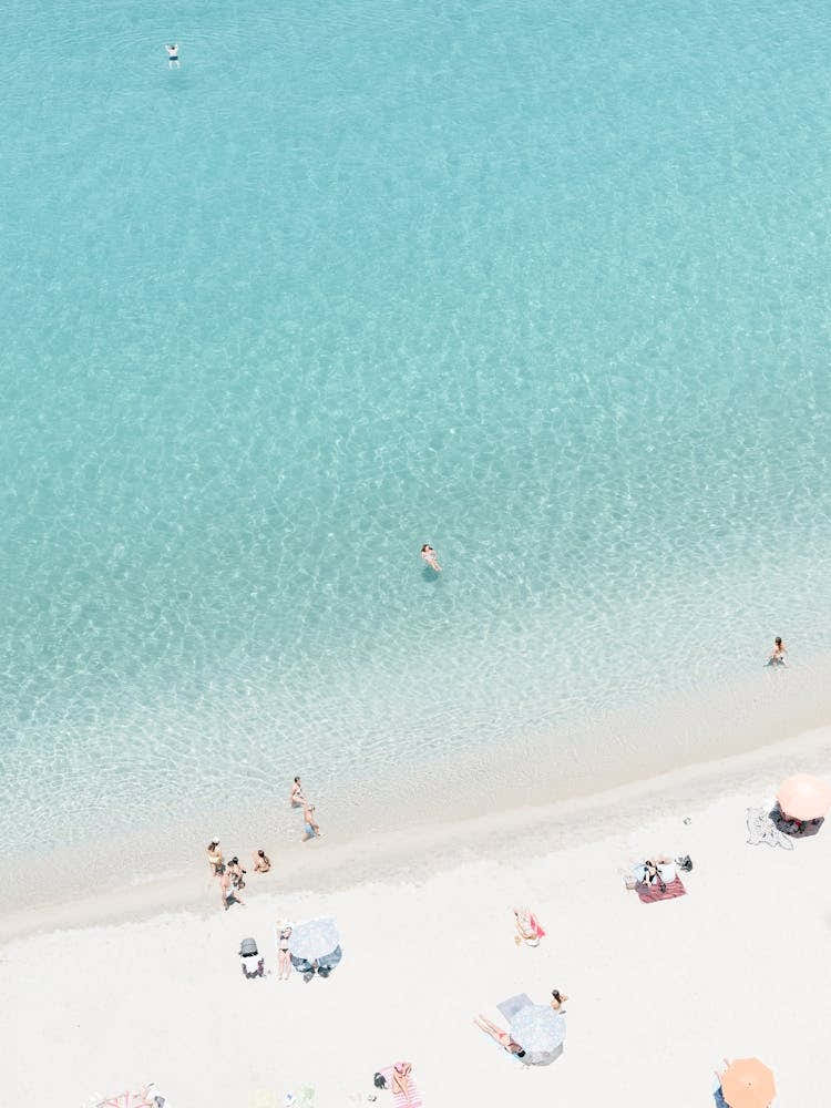 Aerial View Of A Beach In Italy 1