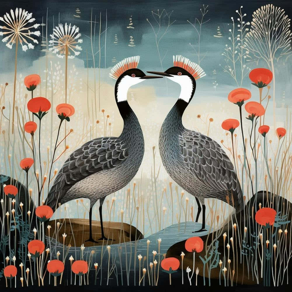 Bird In Nature Grebe 3