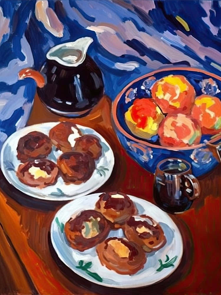 Profiterole Painting 2