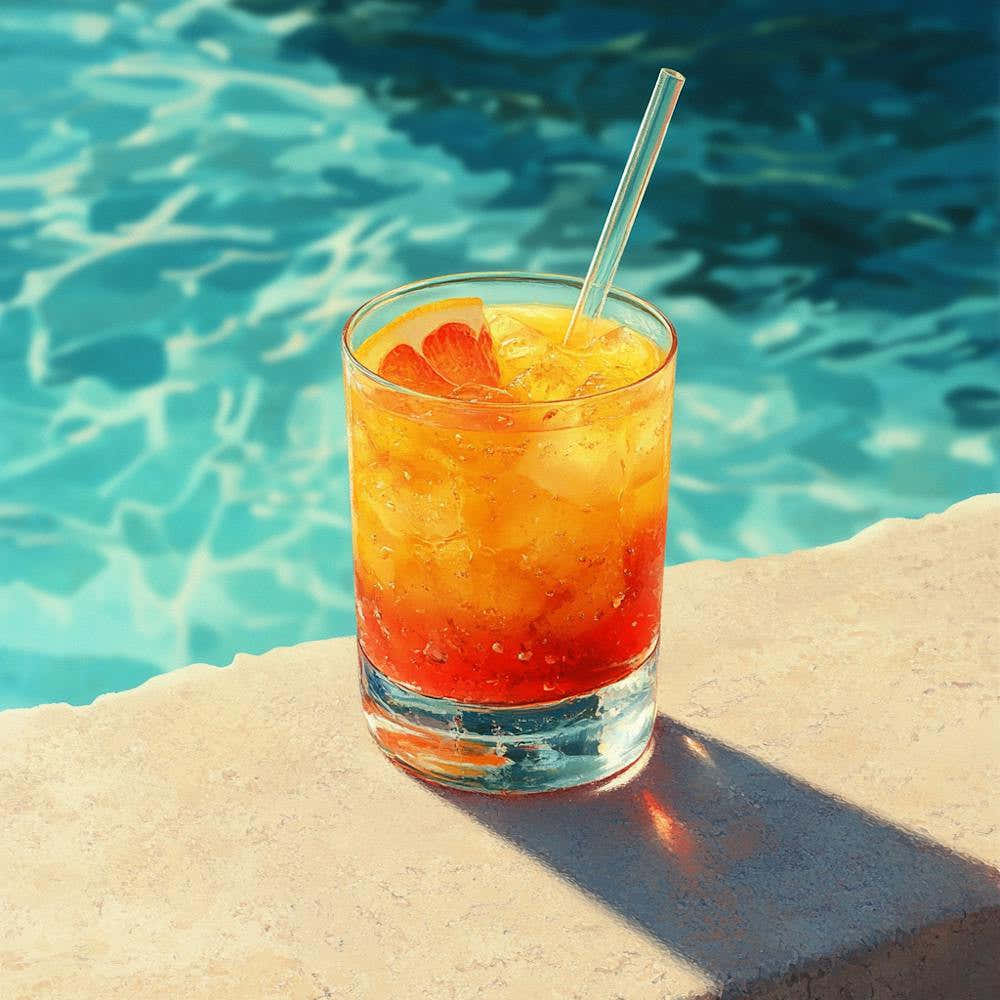 Cocktail At The Pool