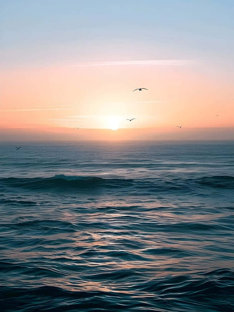 Sunrise Over The Ocean