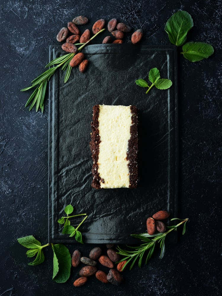 Cheesecake — Food kitchen poster/blackboard, photo art