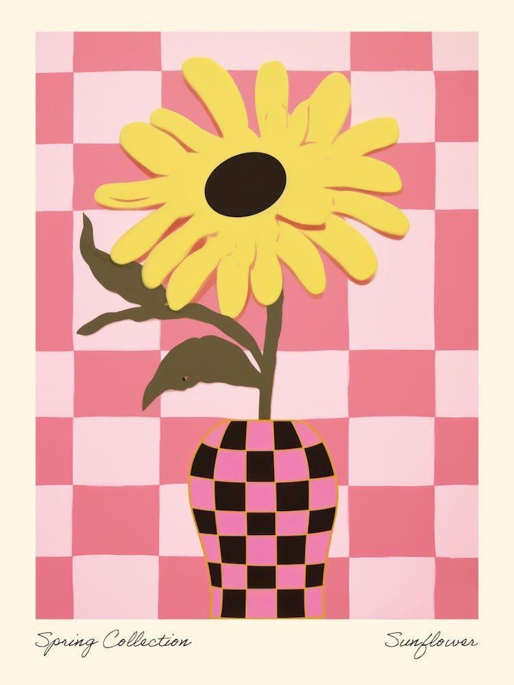 Spring Collection Sunflower Flower Vase 3