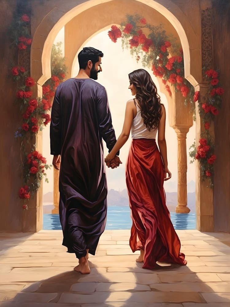 Man And A Woman Holding Hands