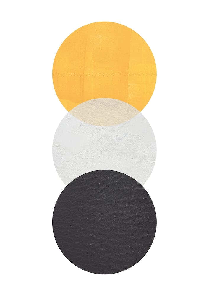 Abstract Yellow Grey and Black