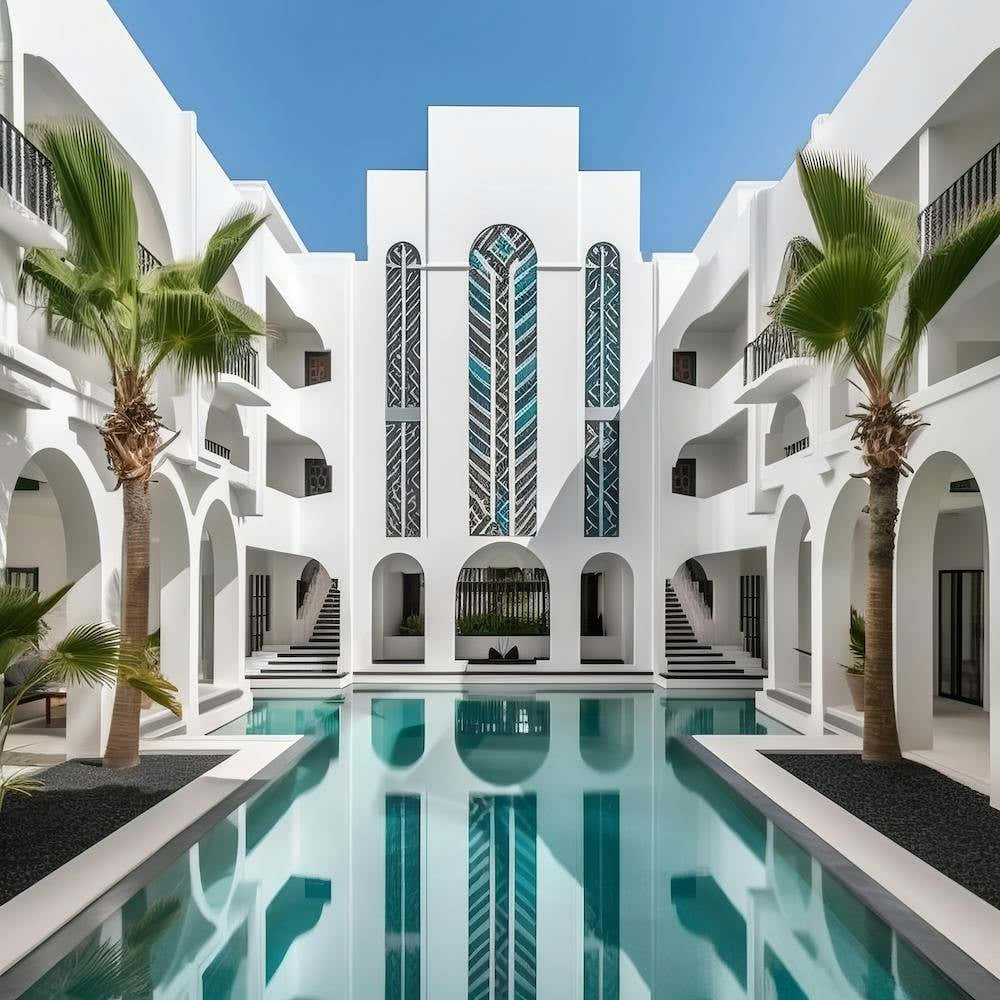 Art Deco beachfront hotel