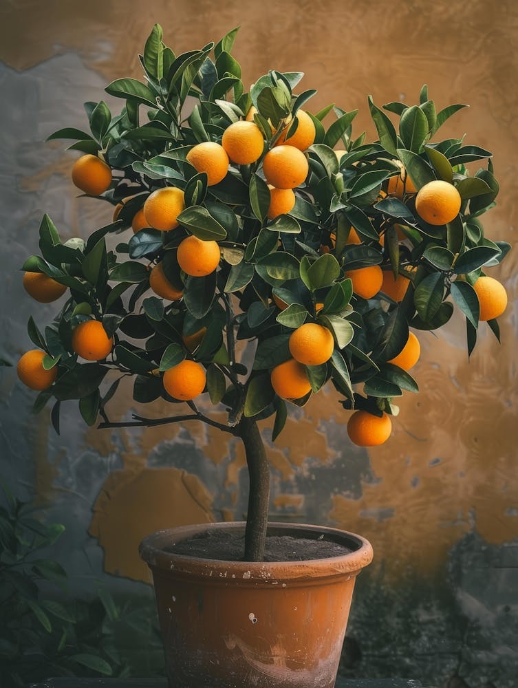 Orange Tree In Pot