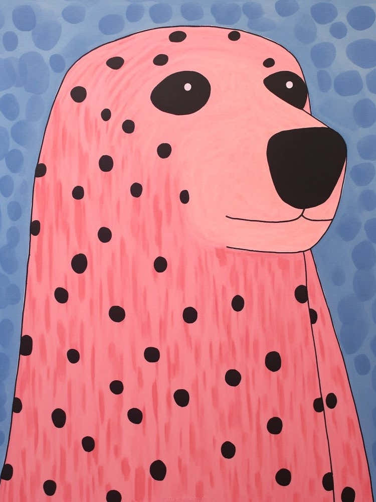 Pink Polka Dot Sea Lion 1