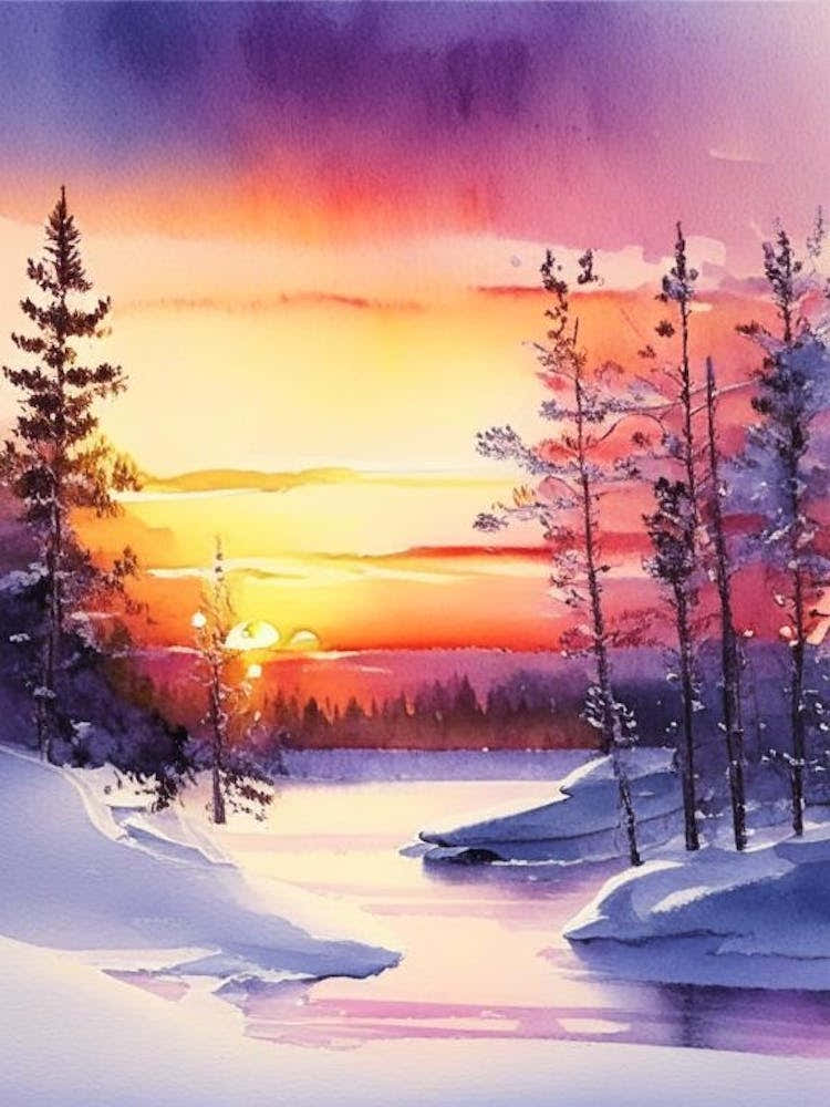 Lapland Watercolour 2