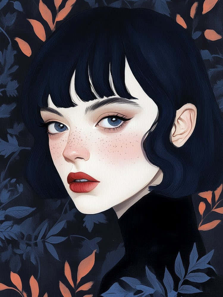 Girl With Black Hair