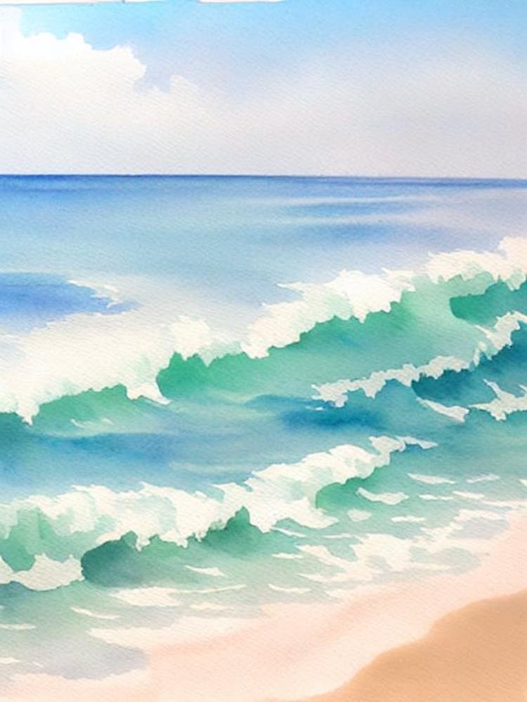 Miami Beach, Florida Watercolour
