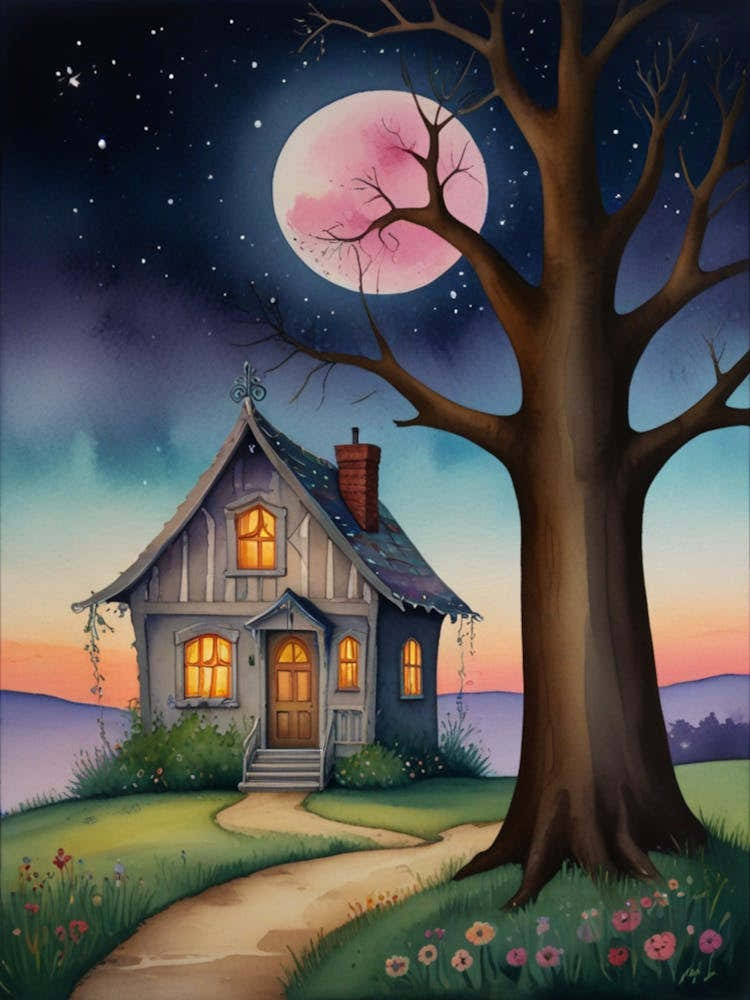 House In The Moonlight