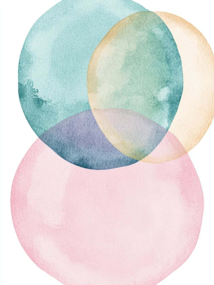 Watercolor Circles 14