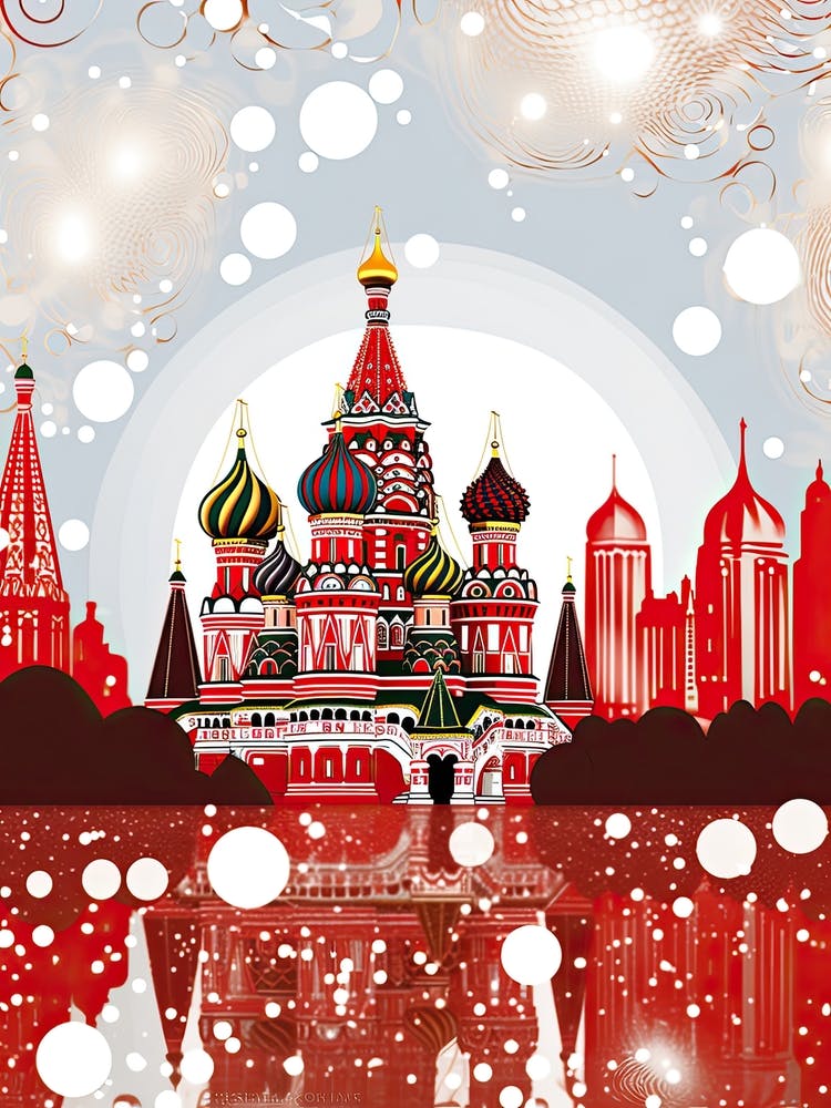 Moscow, Illustration In The Style Of Pop Art 2