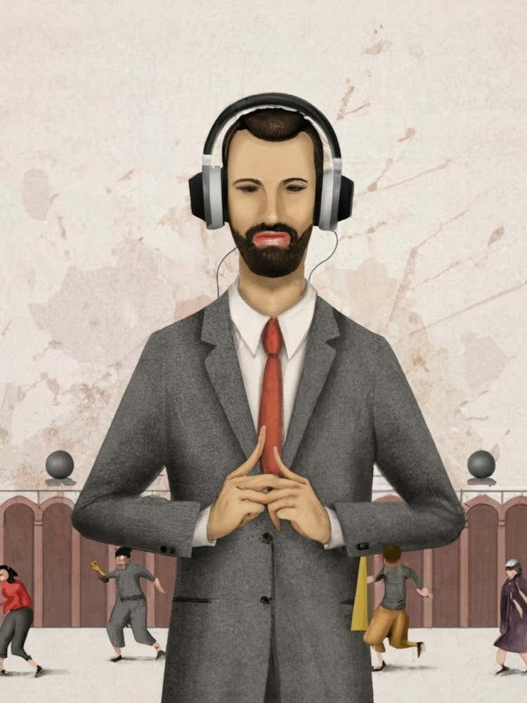 Man With Headphones 11