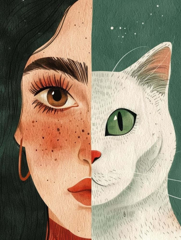 Cat And Girl 2