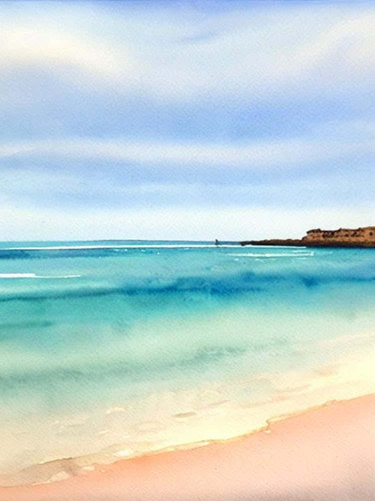 Scarborough Beach, Australia Watercolour